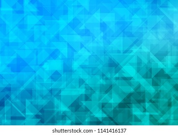 Light Blue, Green vector polygonal polygonal. A completely new color illustration in a vague style. The textured pattern can be used for background.