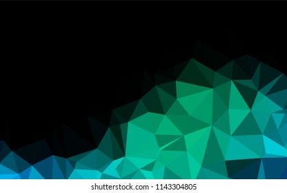 Light Blue, Green vector polygonal background. Creative geometric illustration in Origami style with gradient. A new texture for your design.