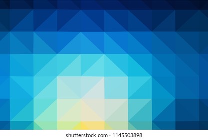 Light Blue, Green vector polygonal template. Polygonal abstract illustration with gradient. Pattern for a brand book's backdrop.