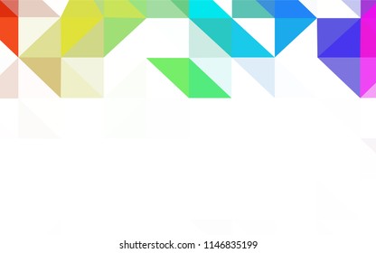 Light Blue, Green vector polygonal template. Elegant bright polygonal illustration with gradient. Triangular pattern for your design.