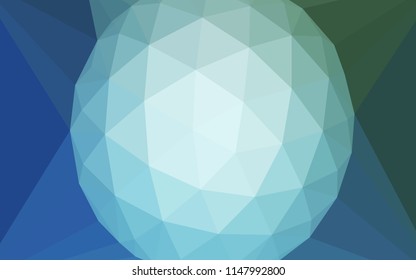 Light Blue, Green vector polygonal background with a diamond. Colorful illustration in a polygonal style. Brand new design for your business.