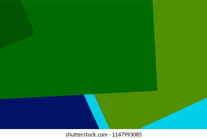 Light Blue, Green vector polygonal illustration consisting of rectangles. Rectangular design for your business. Creative geometric background in origami style with gradient.