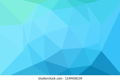 Light Blue, Green vector polygonal background. Colorful illustration in abstract style with triangles. Best triangular design for your business.