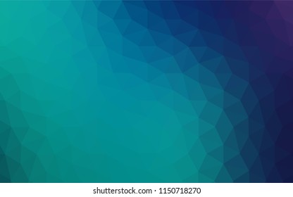 Light Blue, Green vector polygonal template. Glitter abstract illustration with an elegant triangles. Template for cell phone's backgrounds.