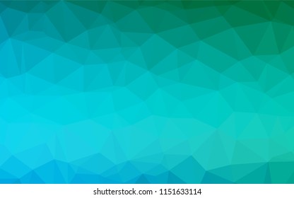 Light Blue, Green vector polygonal pattern. Modern geometrical abstract illustration with gradient. Triangular pattern for your business design.