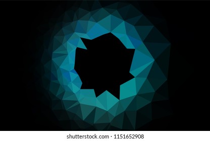 Light Blue, Green vector polygonal template. Triangular geometric sample with gradient.  A new texture for your design.