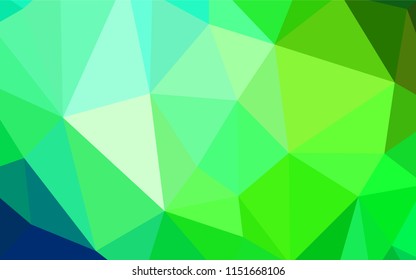 Light Blue, Green vector polygonal background. Glitter abstract illustration with an elegant triangles. Textured pattern for your backgrounds.