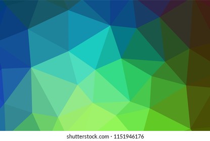 Light Blue, Green vector polygonal pattern. A sample with polygonal shapes. Pattern for a brand book's backdrop.