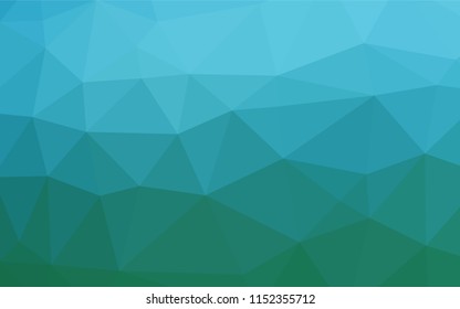 Light Blue, Green vector polygonal template. Colorful illustration in abstract style with gradient. The elegant pattern can be used as part of a brand book.