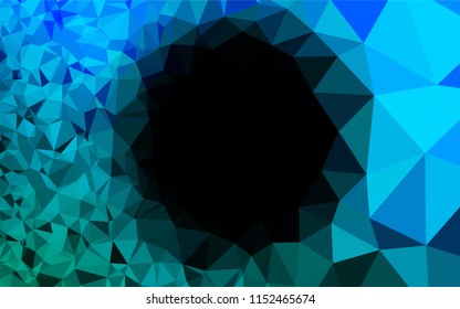 Light Blue, Green vector polygonal template. Brand new colored illustration in blurry style with gradient. The polygonal design can be used for your web site.