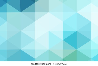 Light Blue, Green vector polygonal pattern. Colorful illustration in abstract style with gradient. A new texture for your design.