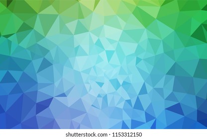 Light Blue, Green vector polygonal background. Modern abstract illustration with triangles. Textured pattern for your backgrounds.