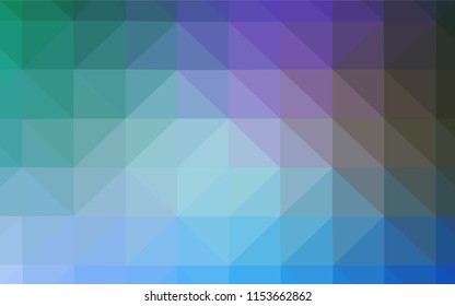 Light Blue, Green vector polygonal template. Creative geometric illustration in Origami style with gradient. A completely new design for your leaflet.