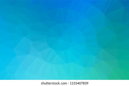 Light Blue, Green vector polygonal background. Colorful abstract illustration with gradient. The elegant pattern can be used as part of a brand book.
