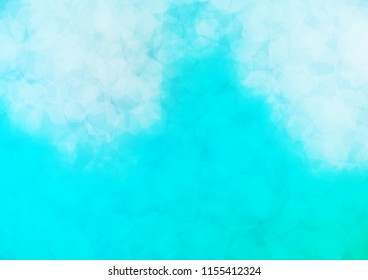 Light Blue, Green vector polygonal background. Modern geometrical abstract illustration with gradient. Brand new style for your business design.