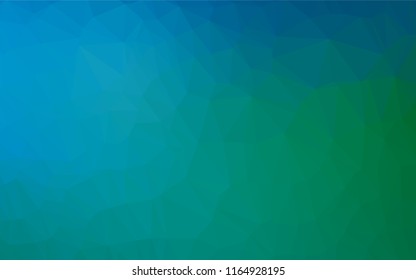 Light Blue, Green vector polygonal template. Glitter abstract illustration with an elegant design. The completely new template can be used for your brand book.