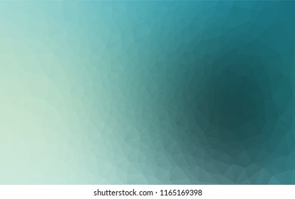 Light Blue, Green vector polygonal template. Creative illustration in halftone style with gradient. A completely new design for your business.