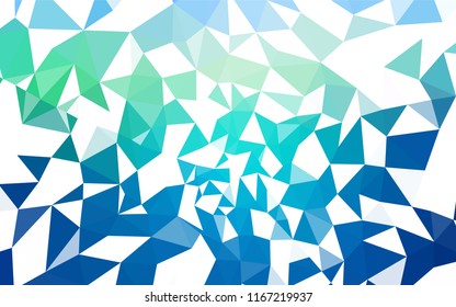 Light Blue, Green vector polygonal template. A sample with polygonal shapes. Brand new design for your business.