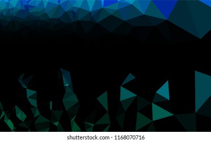 Light Blue, Green vector polygonal template. A sample with polygonal shapes. A completely new template for your business design.