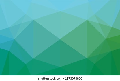 Light Blue, Green vector polygonal template. A sample with polygonal shapes. The template can be used as a background for cell phones.