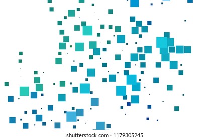 Light Blue, Green vector polygonal illustration consisting of rectangles. Rectangular design for your business. Creative geometric background in origami style with gradient.