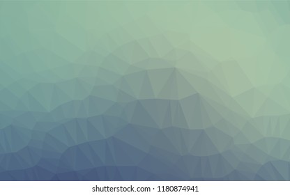 Light Blue, Green vector polygonal pattern. Creative illustration in halftone style with gradient. The polygonal design can be used for your web site.