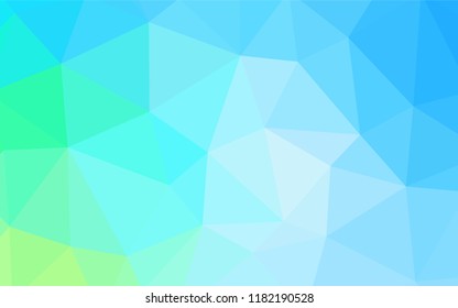 Light Blue, Green vector polygonal pattern. Colorful illustration in abstract style with triangles. A new texture for your web site.