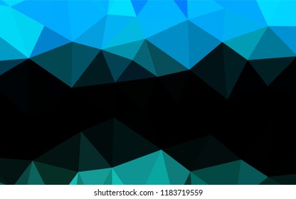 Light Blue, Green vector polygonal background. A sample with polygonal shapes. A completely new template for your business design.