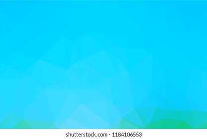 Light Blue, Green vector polygonal template. Shining colored illustration in a Brand new style. A completely new design for your business.