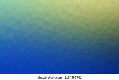 Light Blue, Green vector polygonal background. Modern abstract illustration with triangles. A new texture for your web site.