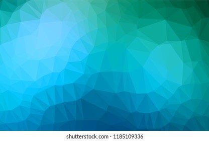 Light Blue, Green vector polygonal template. A sample with polygonal shapes. A completely new design for your business.