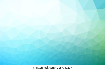 Light Blue, Green vector polygonal template. A sample with polygonal shapes. A completely new design for your business.