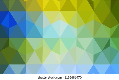 Light Blue, Green vector polygonal pattern. Colorful illustration in abstract style with triangles. Textured pattern for your backgrounds.