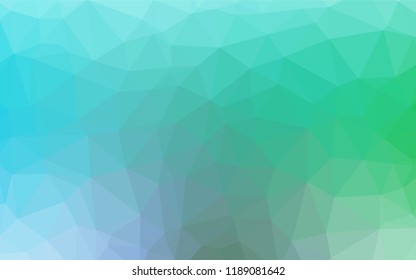 Light Blue, Green vector polygonal template. Colorful illustration in abstract style with gradient. Brand new design for your business.