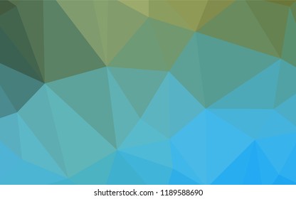 Light Blue, Green vector polygonal pattern. Colorful illustration in abstract style with triangles. New template for your brand book.