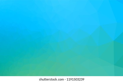 Light Blue, Green vector polygonal template. Creative geometric illustration in Origami style with gradient. Brand new style for your business design.