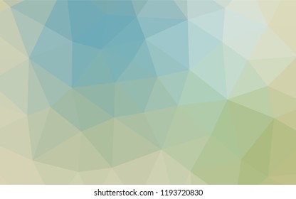 Light Blue, Green vector polygonal background. Shining colored illustration in a Brand new style. Triangular pattern for your business design.