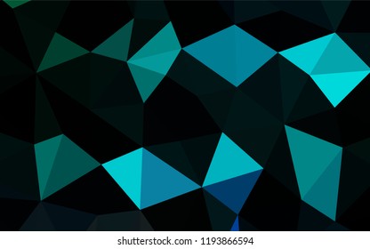 Light Blue, Green vector polygonal background. Colorful abstract illustration with gradient. Brand new design for your business.