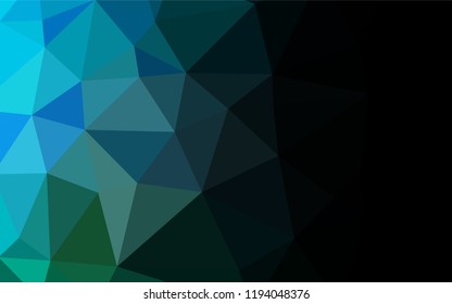 Light Blue, Green vector polygonal template. Creative geometric illustration in Origami style with gradient. The completely new template can be used for your brand book.
