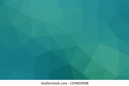 Light Blue, Green vector polygonal background. Brand new colored illustration in blurry style with gradient. Brand new style for your business design.