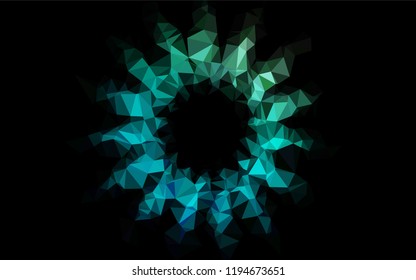 Light Blue, Green vector polygonal pattern. Shining colored illustration in a Brand new style. The template can be used as a background for cell phones.