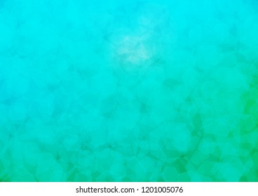 Light Blue, Green vector polygonal pattern. hexagonal geometric sample with gradient.  The completely new template can be used for your brand book.