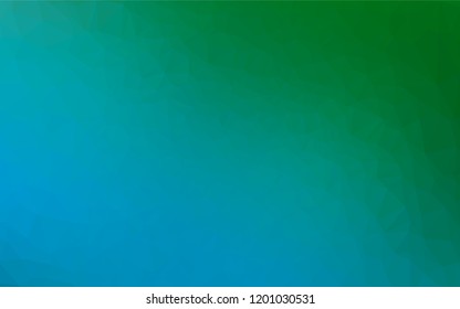 Light Blue, Green vector polygonal background. Shining colored illustration in a Brand new style. The polygonal design can be used for your web site.