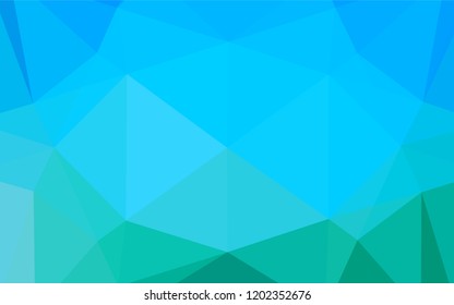 Light Blue, Green vector polygonal template. Creative geometric illustration in Origami style with gradient. A completely new template for your business design.