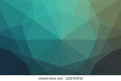 Light Blue, Green vector polygonal pattern. Colorful illustration in abstract style with gradient. The elegant pattern can be used as part of a brand book.