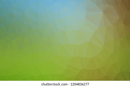 Light Blue, Green vector polygonal pattern. Colorful abstract illustration with gradient. A new texture for your design.