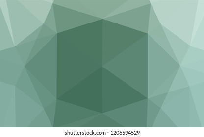 Light Blue, Green vector polygonal background. A completely new color illustration in a vague style. The completely new template can be used for your brand book.