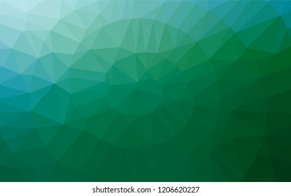 Light Blue, Green vector polygonal template. Colorful illustration in abstract style with gradient. A completely new template for your business design.