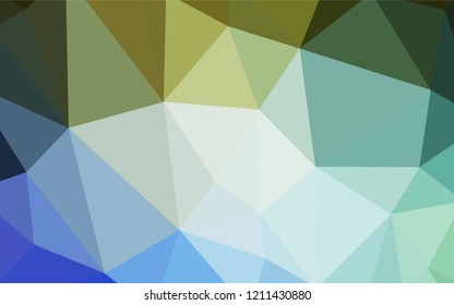 Light Blue, Green vector polygonal pattern. Polygonal abstract illustration with gradient. Brand new design for your business.