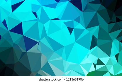 Light Blue, Green vector polygonal template. A sample with polygonal shapes. The polygonal design can be used for your web site.